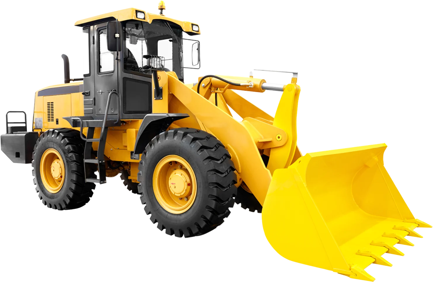 Maquina excavadora de color amarillo